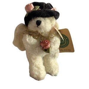 Boyds Annette Bearberg Collectible Bear In Black Hat & Roses Archive Collection